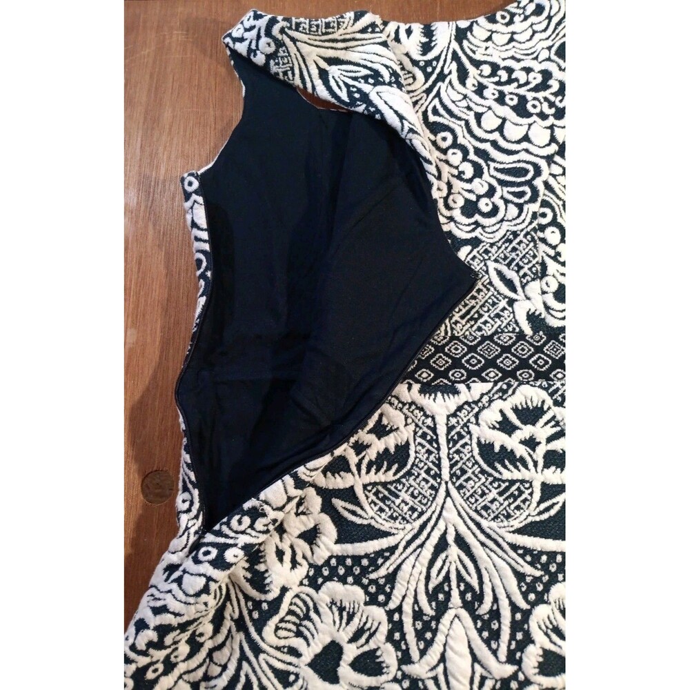 Ett Twa Anthropologie Valery Floral Jacquard Structured Knit Dress Size Medium - Picture 5 of 5